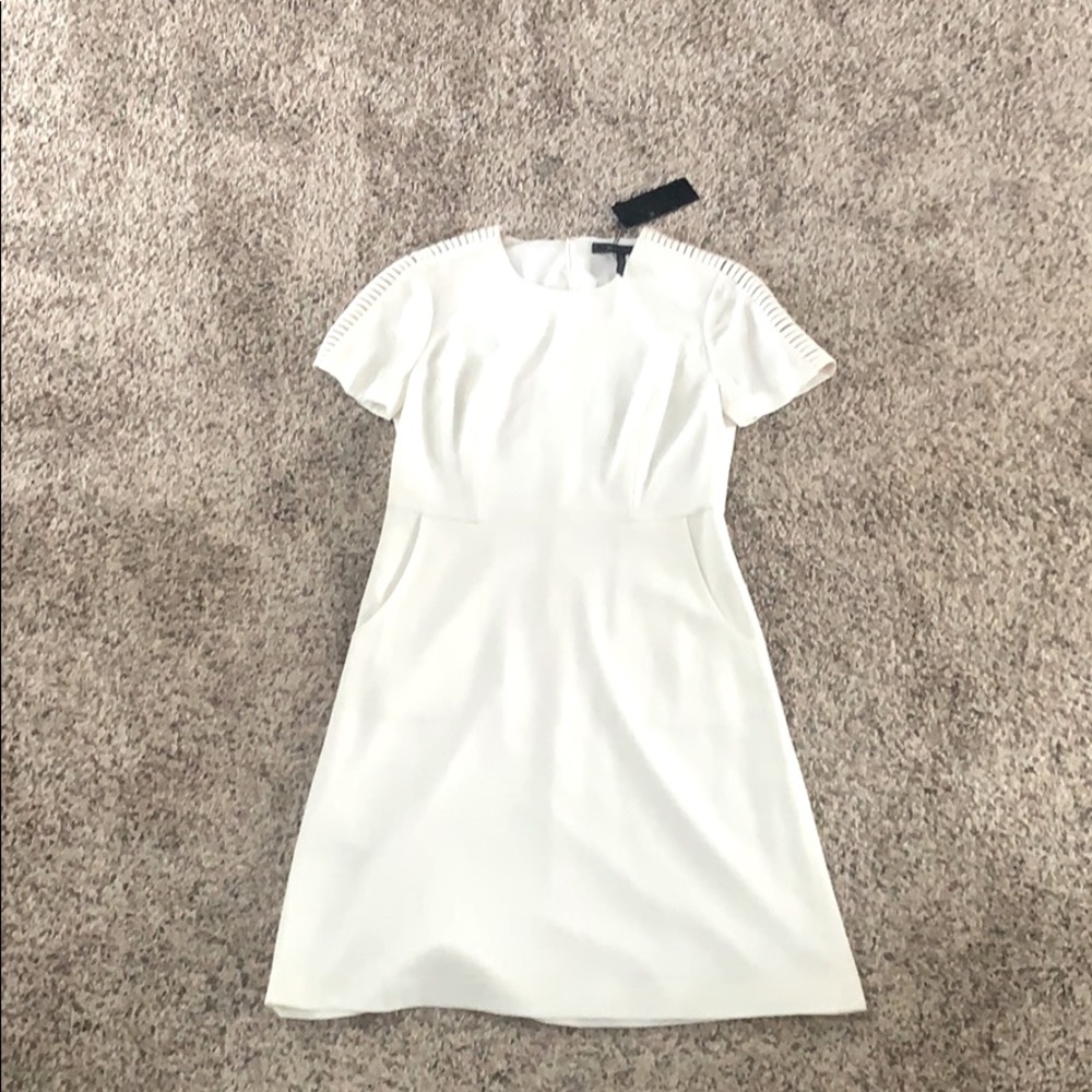 BCBG cream dress